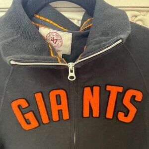 CLOSE OUT SALE SF Giants Black & Orange Zip Up Sweatshirt - Size Medium